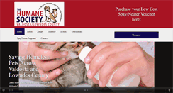 Desktop Screenshot of humanesocietyofvaldosta.org
