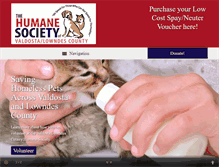 Tablet Screenshot of humanesocietyofvaldosta.org